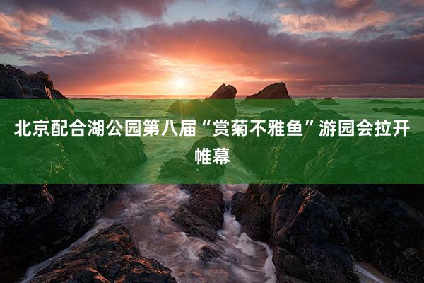 北京配合湖公园第八届“赏菊不雅鱼”游园会拉开帷幕